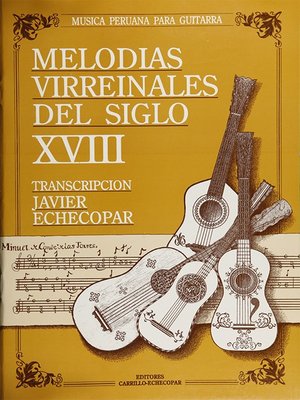 cover image of Melodias Virreinales del siglo XVIII